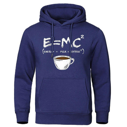 Milk Coffee Printing Fun Hoodie Men&