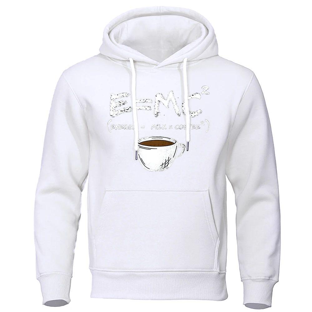 Milk Coffee Printing Fun Hoodie Men&