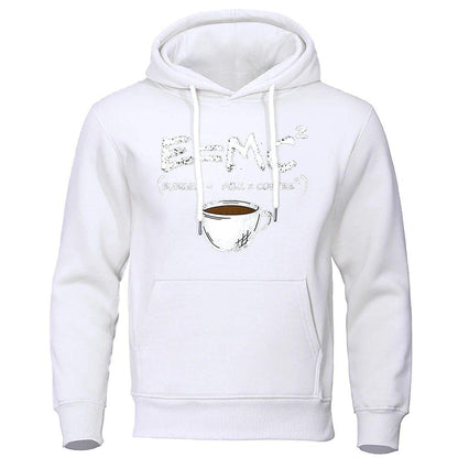 Milk Coffee Printing Fun Hoodie Men&