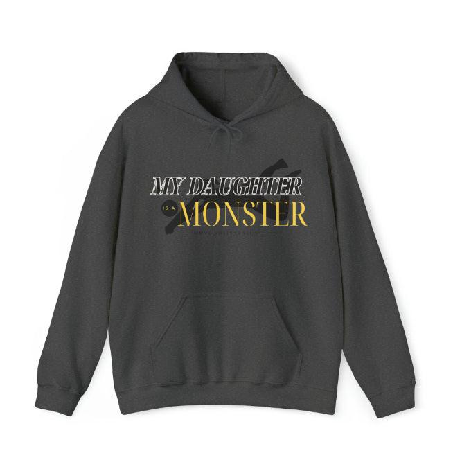 European And American Plus Velvet Letters My Daughter Is A Monster Hooded Sweatshirt - Fashion - Your-Look