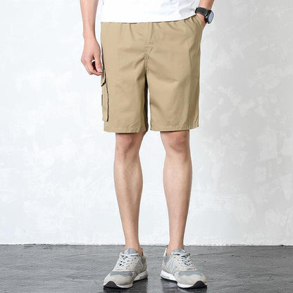 Multi Pocket Capris washed shorts