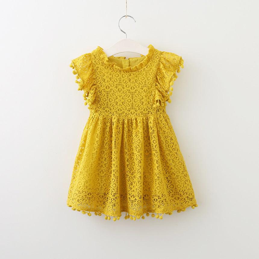 New Brands Dresses Tassel Hollow Out Design Princess Dress Kids Clothes -  - Your-Look