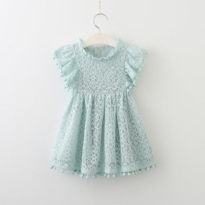 New Brands Dresses Tassel Hollow Out Design Princess Dress Kids Clothes -  - Your-Look