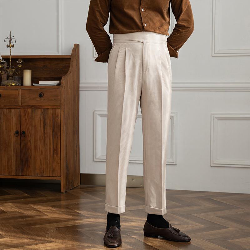 New Gorkha District High Waist Straight Casual Suit Pants Trendy Men - Fashion - Your-Look