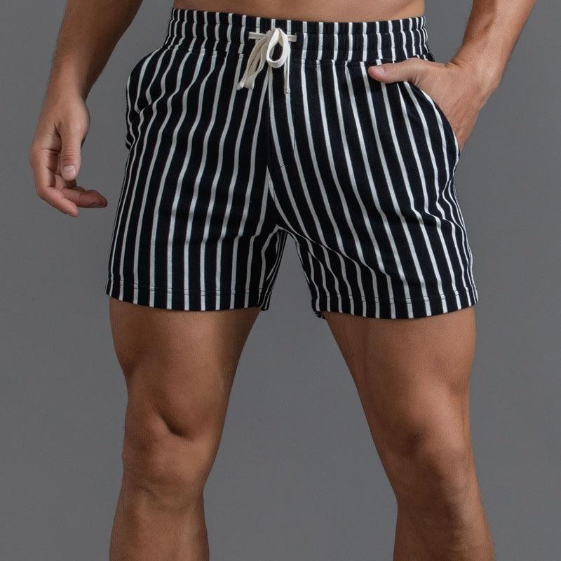 New Pure Cotton Sports Shorts Vertical Stripes - Fashion - Your-Look