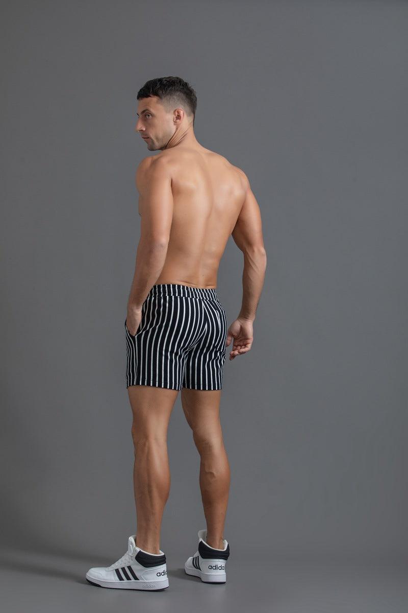 New Pure Cotton Sports Shorts Vertical Stripes - Fashion - Your-Look