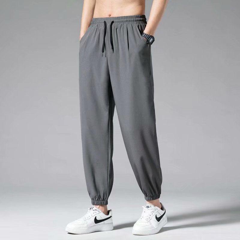 Nine Point Drawstring Wide Leg Sweatpants - Fashion - Your-Look