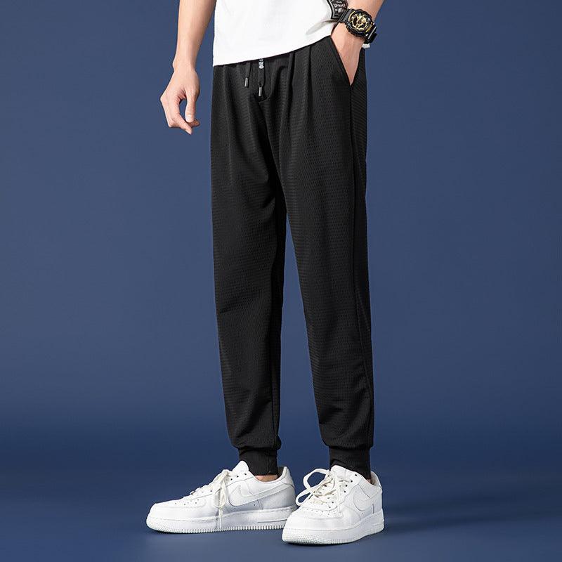 Nine Point Drawstring Wide Leg Sweatpants - Fashion - Your-Look