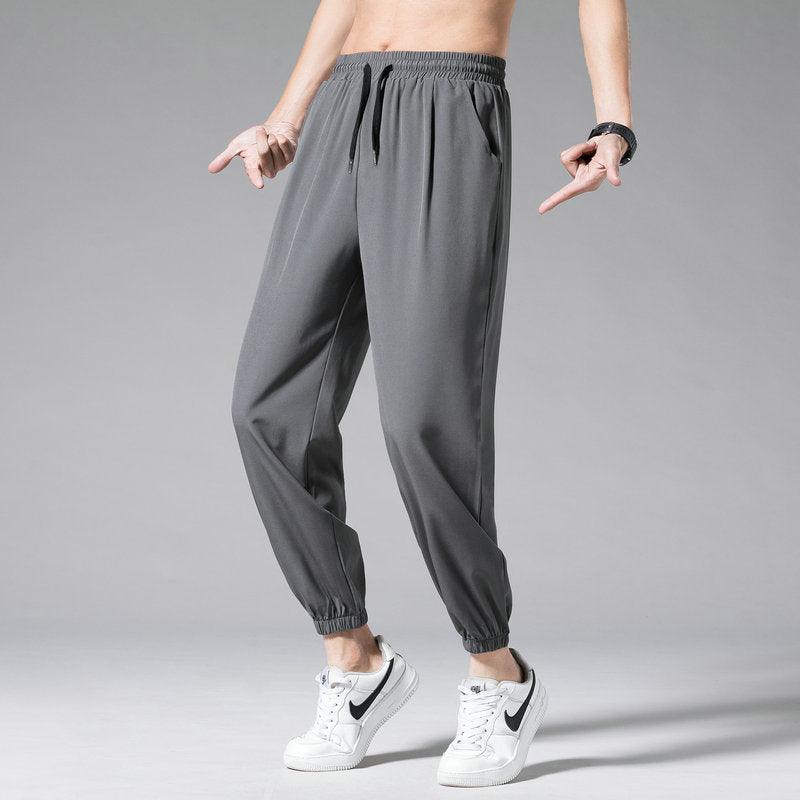 Nine Point Drawstring Wide Leg Sweatpants - Fashion - Your-Look