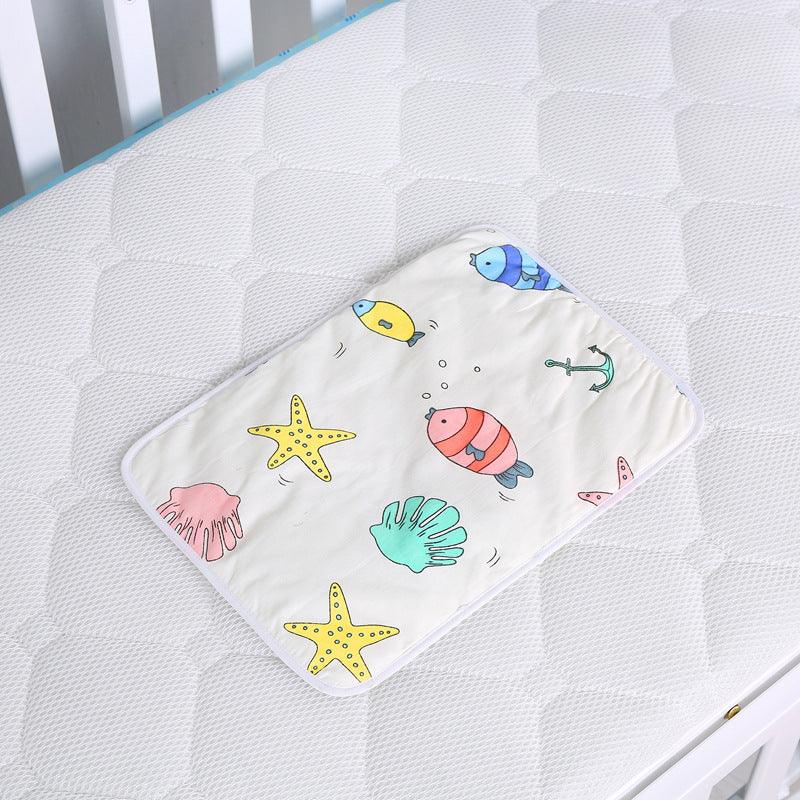 On-the-Go Comfort: Baby Cotton Portable Diaper Changing Pad - Your-Look