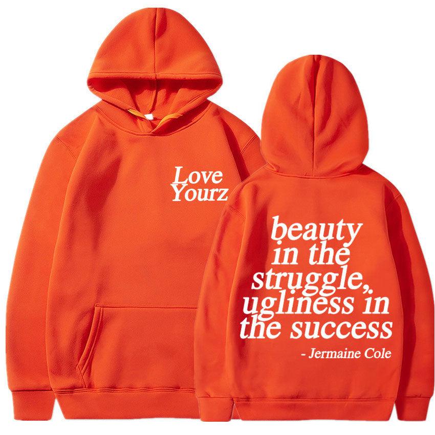 Cole Dreamville Love Yourz Lyrics Print Hooded Vintage Fas - Fashion - Your-Look