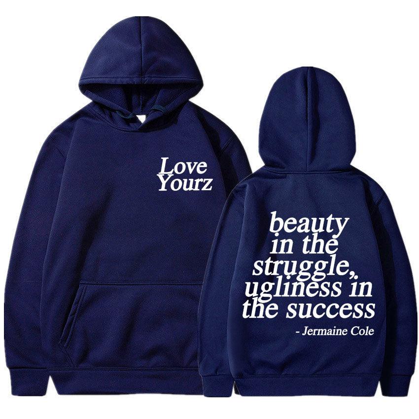 Cole Dreamville Love Yourz Lyrics Print Hooded Vintage Fas - Fashion - Your-Look