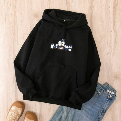 Penguin And Friends Oversized Soft Hoodie - Fashion - Your-Look