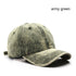 Personality Street Washed Denim Solid Color Light Board Baseball Cap - Fashion - Your-Look