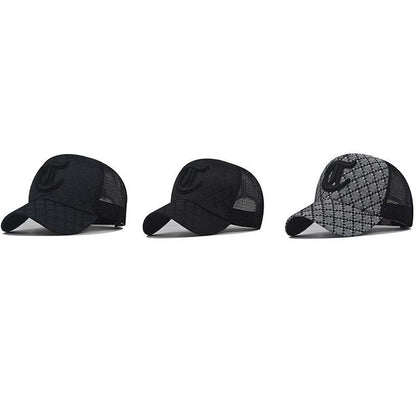Plaid C Letter Baseball Cap For Men And Women - Fashion - Your-Look