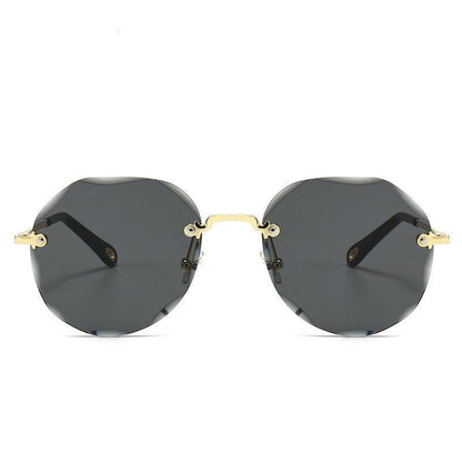 Polygonal Sunglasses Women Rimless Trimmed Sunglasses - Fashion - Your-Look