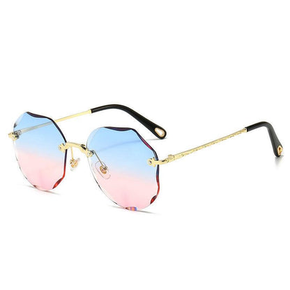Polygonal Sunglasses Women Rimless Trimmed Sunglasses - Fashion - Your-Look