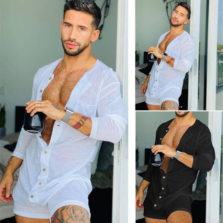 Pure Color Tight Jumpsuit New Homewear - - Your-Look