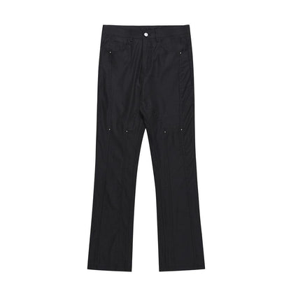 Rivet Slightly Flared Casual Men High Street Suit Pants