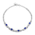 Sapphire Symphony: Sterling Silver Bracelet with Natural Elegance - Your-Look