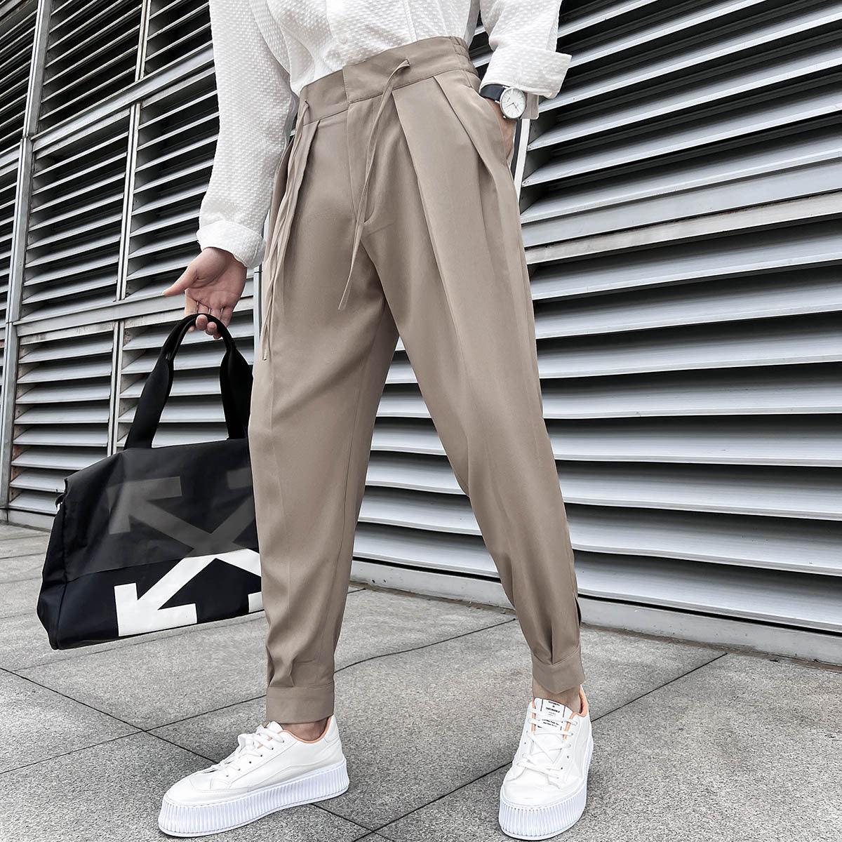 Slacks With Elastic Waists And Velcro Straps - Fashion - Your-Look