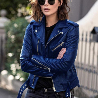 &quot;Sleek and Stylish: Zip Leather Jacket for Effortless Edge - Your-Look