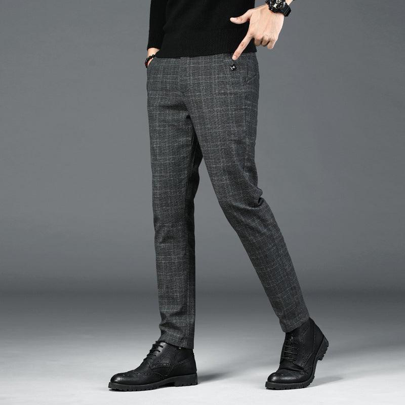 Slim Fit Stretch Straight For Work Youth Business Men&