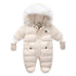 Snug Winter Adventures: Baby Jumpsuit Jacket with Attached Gloves