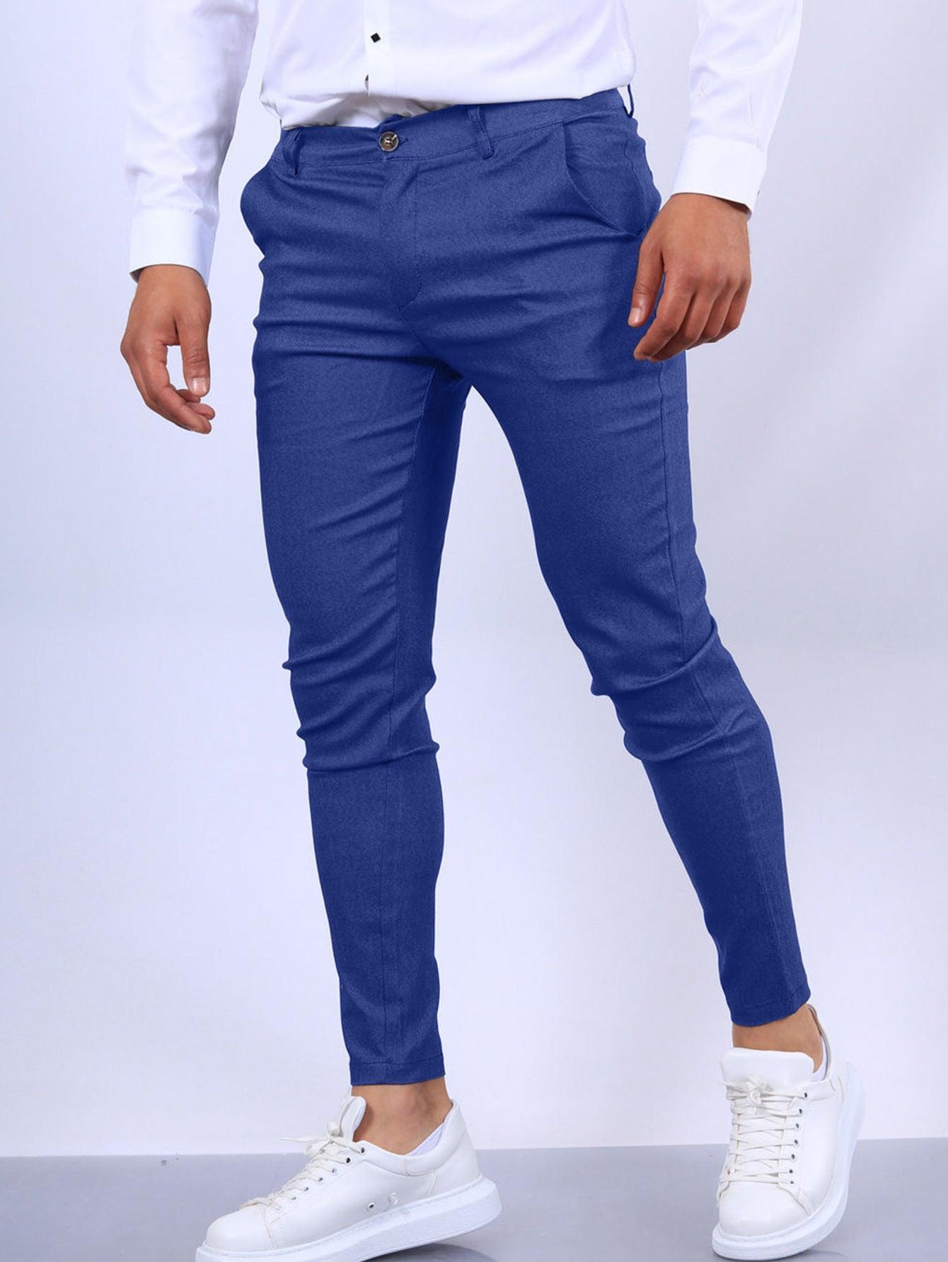 Solid Color Textured Casual Tappered Pants - Fashion - Your-Look