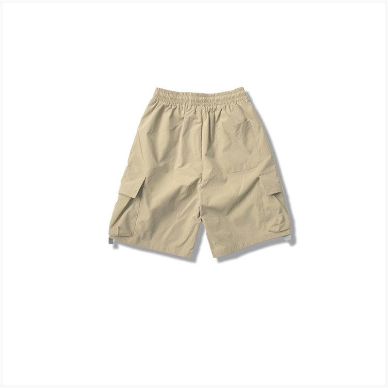 Solid Color Wild Big Pocket Cargo Shorts - Fashion - Your-Look