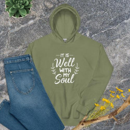 European And American Printing And My Soul Velvet Padded Hooded Sweatshirt - Fashion - Your-Look