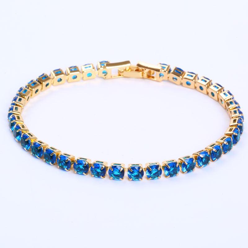 Sparkling Cubic Zirconia Tennis Bracelet: Iced Out Crystal Chain Jewellery for Women - Your-Look