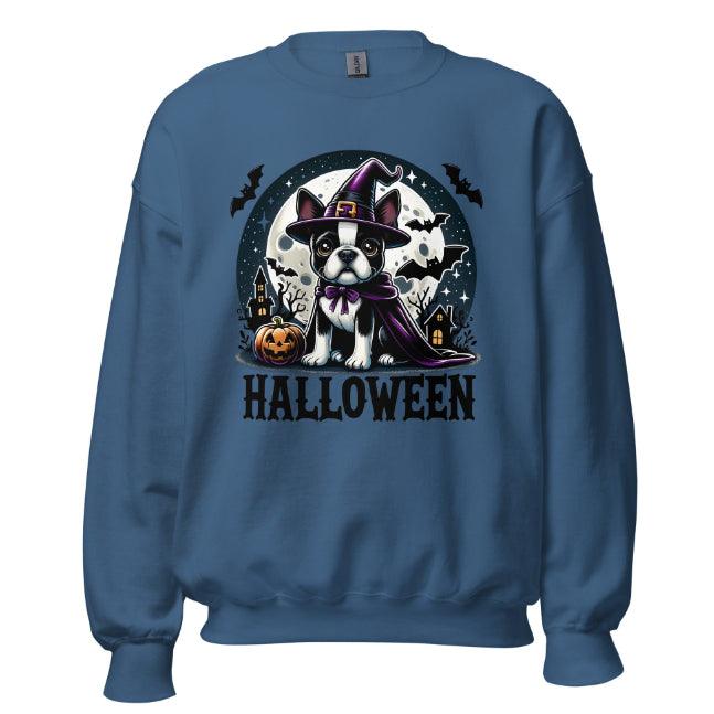 Halloween Witch Boston Terrier Unisex Sweatshirt - Fashion - Your-Look