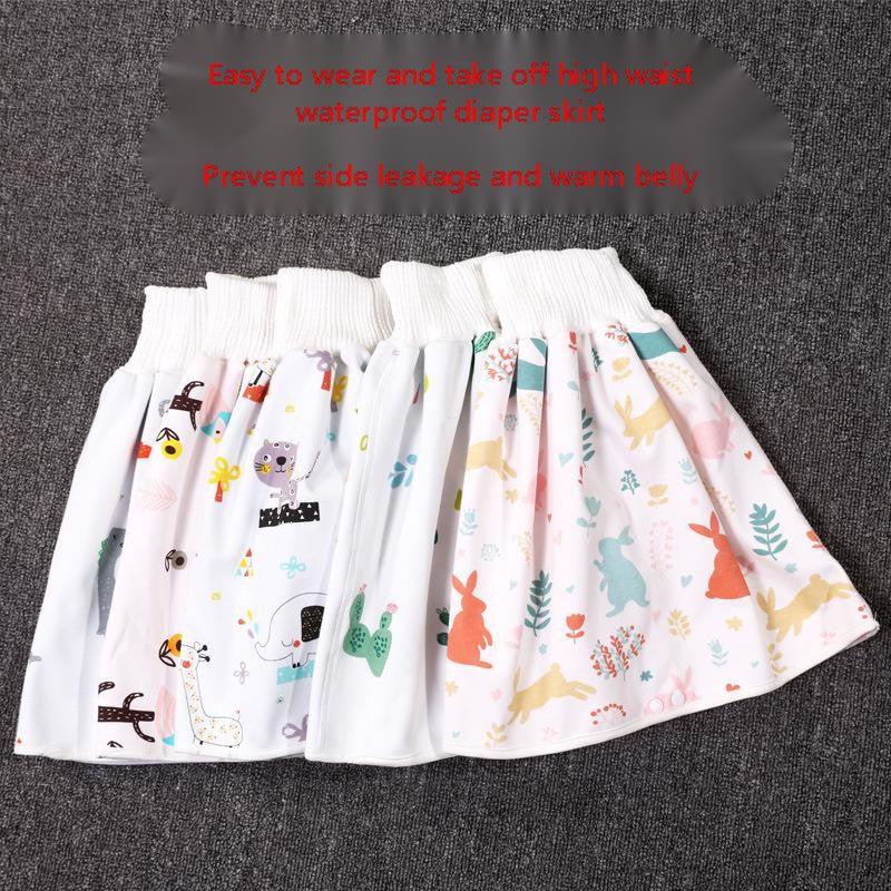 Stay Dry and Stylish: High Waist Waterproof Diaper Skirt for Babies & Kids - Your-Look