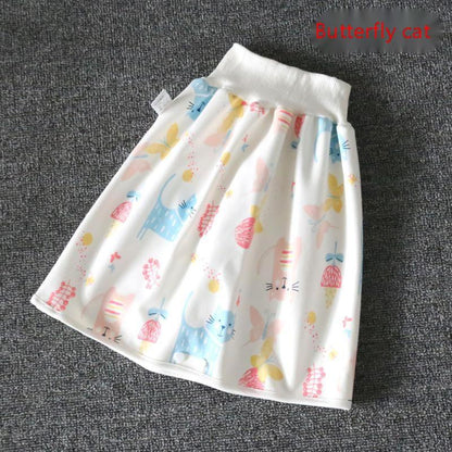 Stay Dry and Stylish: High Waist Waterproof Diaper Skirt for Babies &amp; Kids - Your-Look