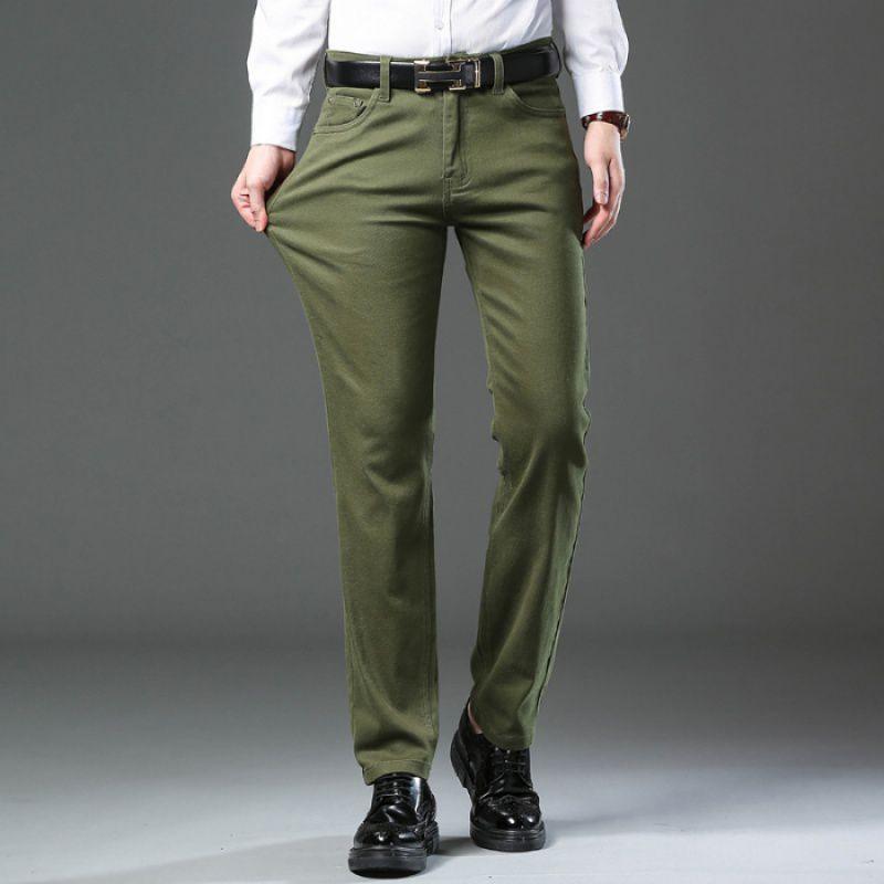 Straight Stretch Comfortable Trousers Mid-high Waist Pants - Fashion - Your-Look