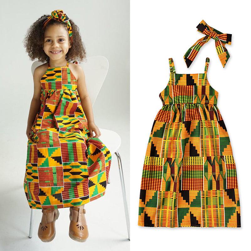 Strapless Strappy Skirt African Bohemian Style Dress - - Your-Look