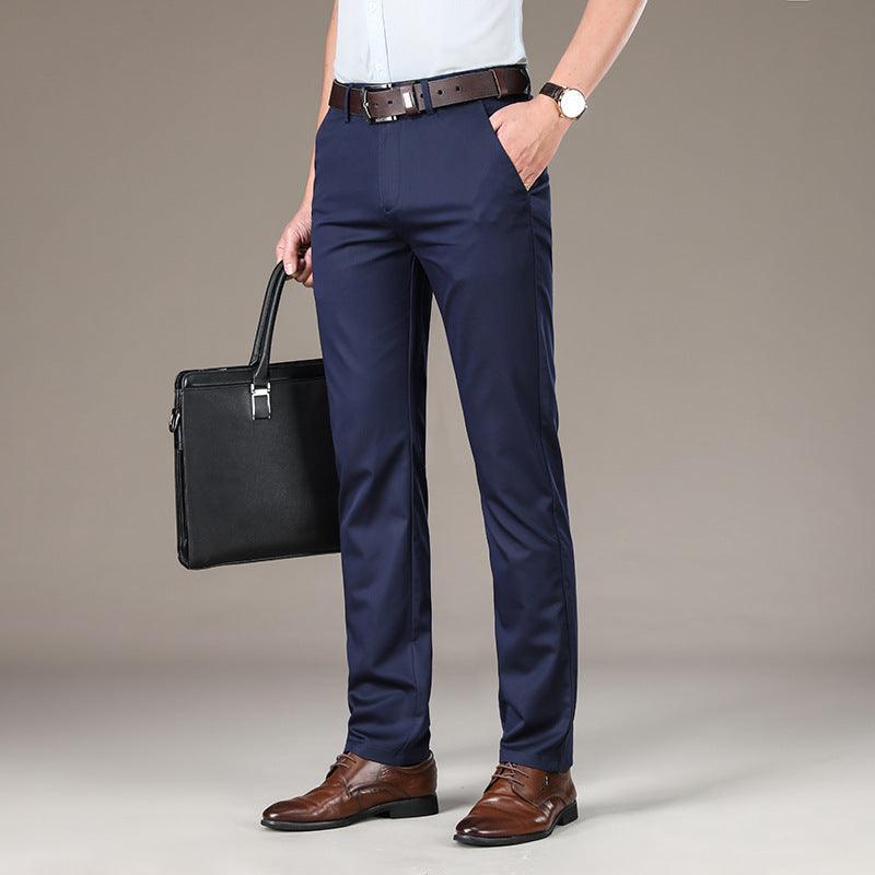 Stretch Ice Silk Straight Slacks Man - Fashion - Your-Look