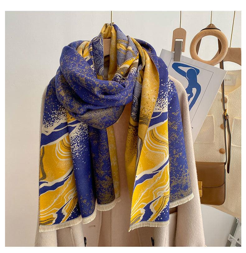 Style Double-sided Thickened Warm Scarf - Your-Look