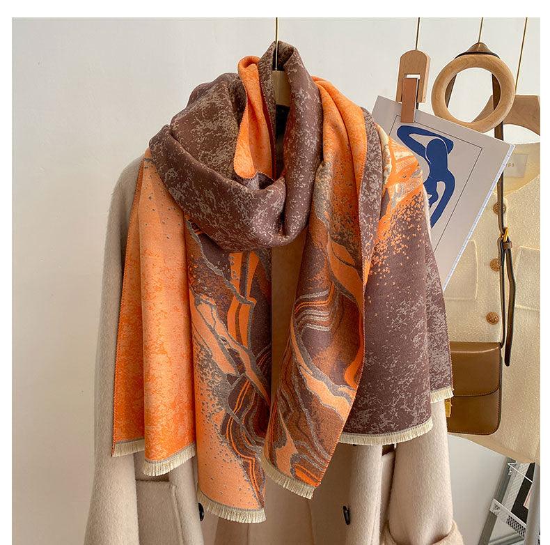 Style Double-sided Thickened Warm Scarf - Your-Look