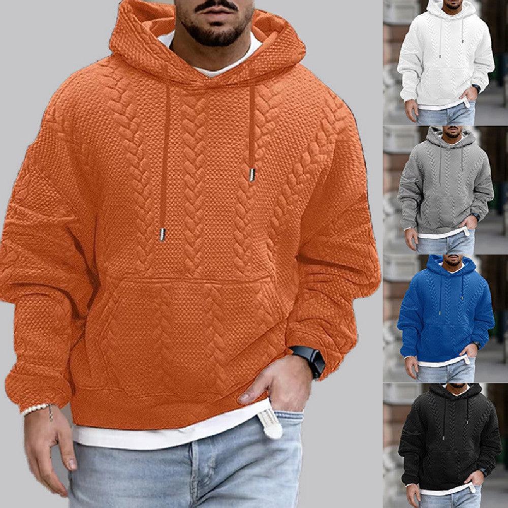 Stylish Solid Color Long-Sleeved Hooded Sweater for Men: Comfortable, Versatile, and Timelessly Cool | Elevate Your Casual Wardrobe - Your-Look