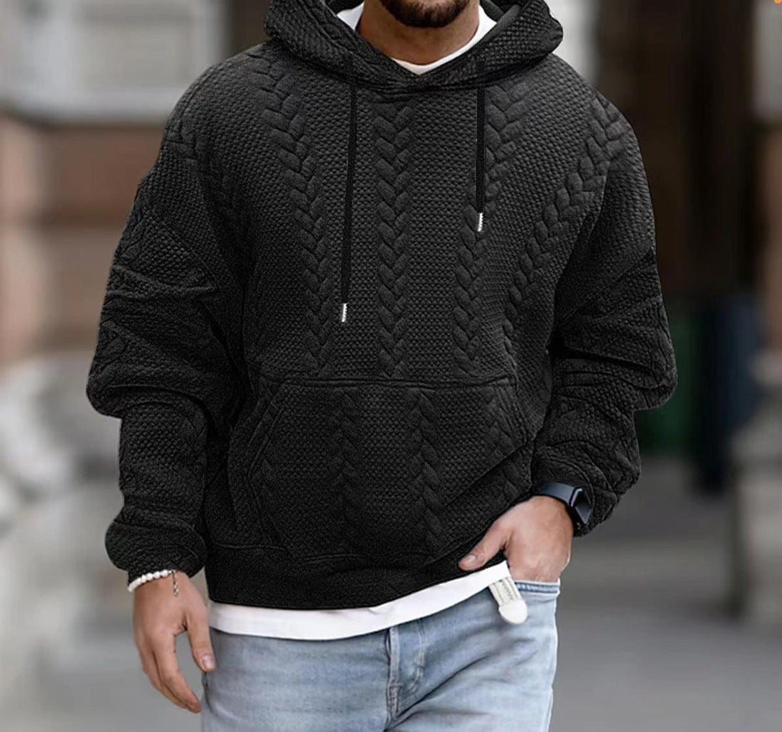 Stylish Long-Sleeved Hooded Sweater for Men