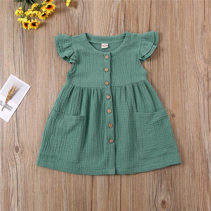 Girls short sleeve cotton dress -  - Your-Look