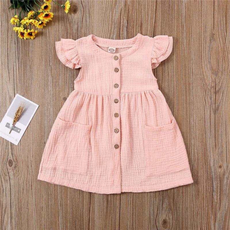 Girls short sleeve cotton dress -  - Your-Look