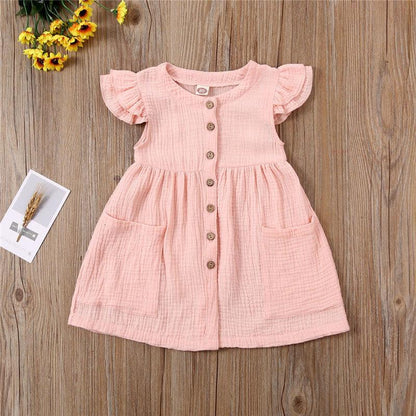 Girls short sleeve cotton dress -  - Your-Look