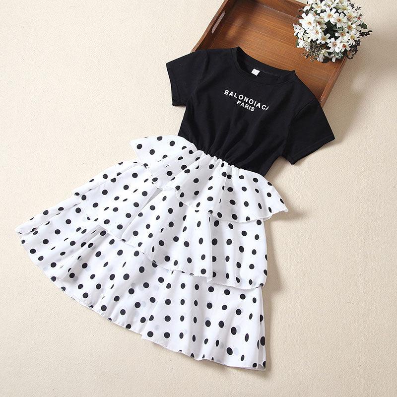 Dress summer girl foreign style baby girl short sleeve - - Your-Look