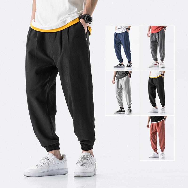 Summer Loose Straight Sports Casual Pants Men&