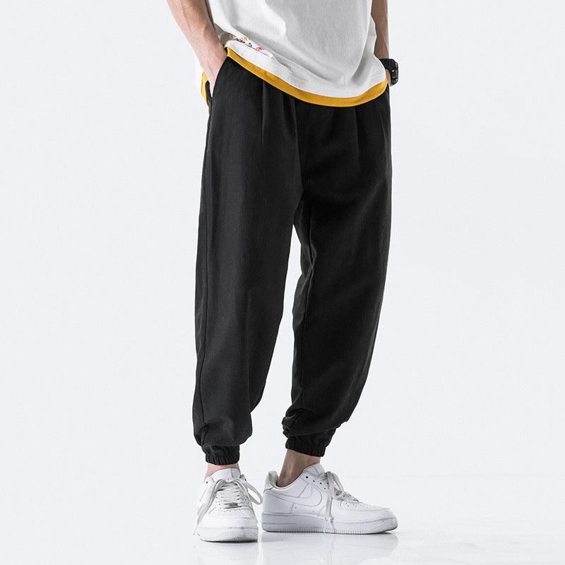 Summer Loose Straight Sports Casual Pants Men&