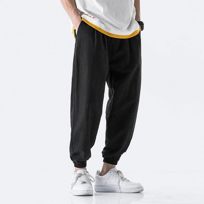 Summer Loose Straight Sports Casual Pants Men&