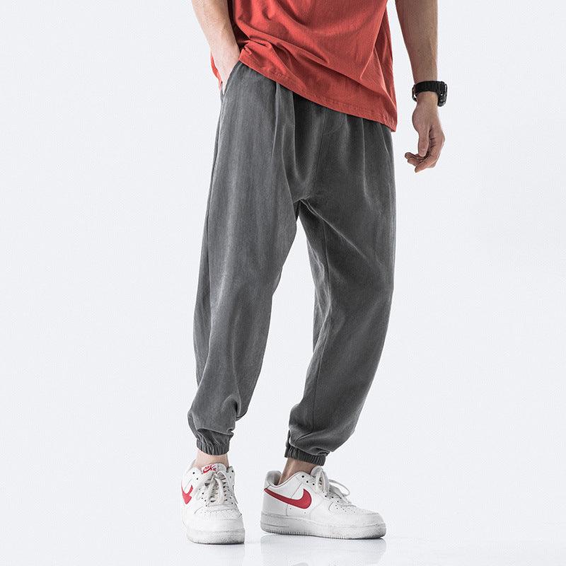 Summer Loose Straight Sports Casual Pants Men&